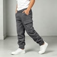 thumbnail image 6 of Edvintorg Boys Sweatpants Solid Color Casual Jogger Elastic Waisted Cuffed Athletic Pant with with Pocket Kids Clothes Size 5-14, 6 of 8