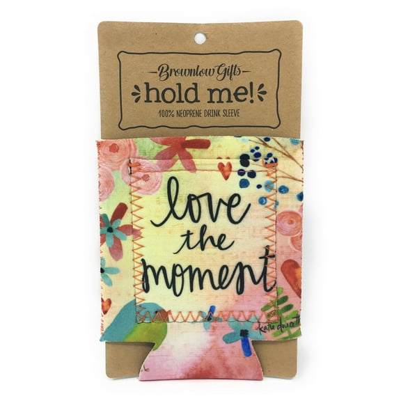 Brownlow Gift Neoprene Drink Sleeve - Multiple Inspirational Sayings Available - Love The Moment, 1 Sleeve