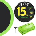 thumbnail image 1 of Yescom Trampoline Mat & Pad Replacement Kit with 96 V-Hooks Fits 15 ft Trampoline Frame Green, 1 of 9
