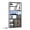 Black Frame + Gray Wood Board, variant on Panapinka 71" Tall Wine Bar Cabinet, Multi-Layer Wine Rack, Glass Holder, Adjustable Shelves, Double Doors, Modern Liquor Cabinet for Kitchen, Dining, or Living Room