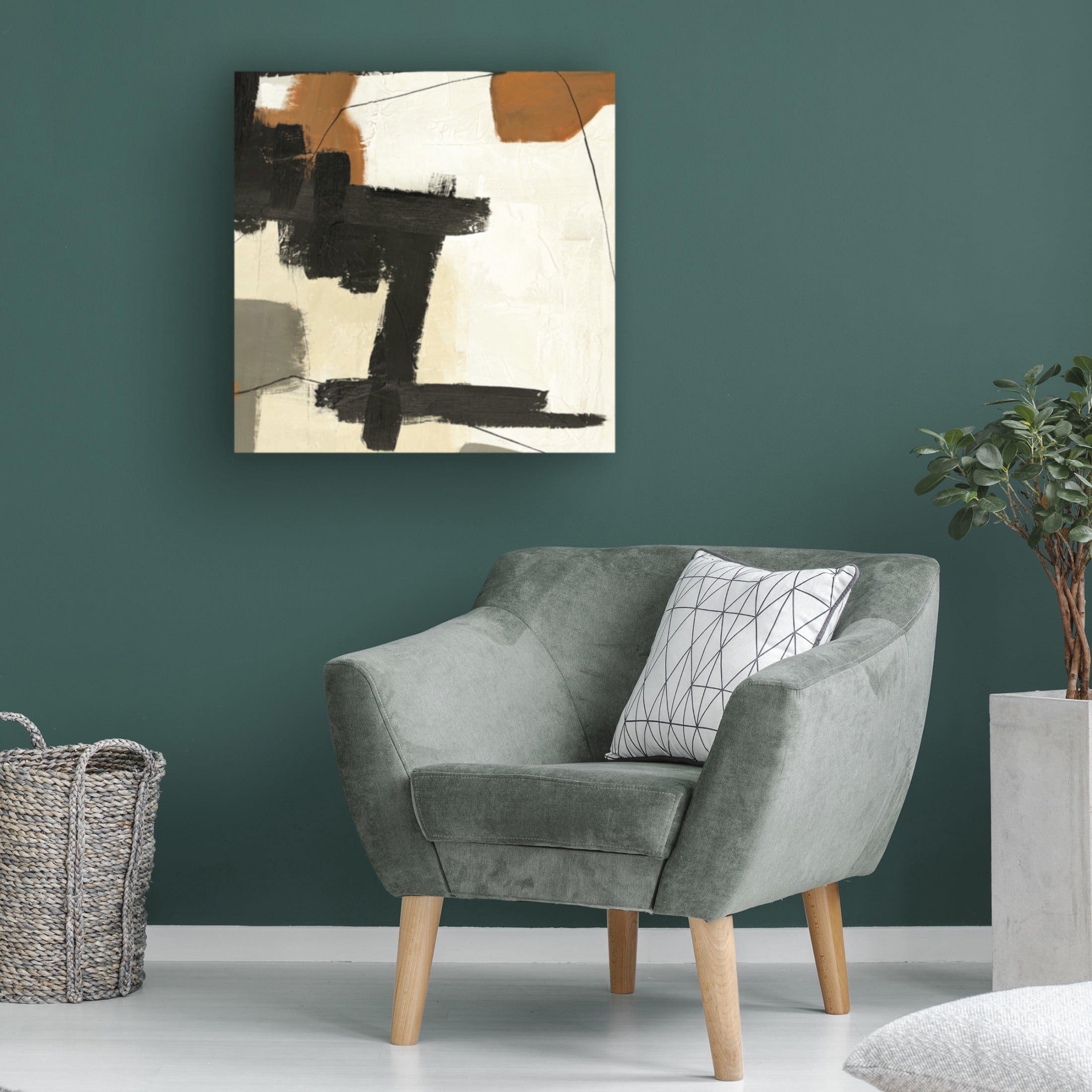 Canvas Wall Art - Design Fabrikken 'Climbing Up' Wall Art for Living Room, Bedroom, or Office Décor by Trademark Fine Art - 14 x 14 Inches