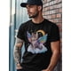 thumbnail image 4 of Camiseta de manga corta con gráfico de arcoíris en las nubes para hombre, 4 of 8