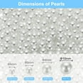 thumbnail image 2 of Uxcell 500Pcs Faux Pearl for Crafting, 10mm No Hole ABS Round Pearls Beads for Cosmetic Boxes, DIY, White, 2 of 5