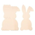 thumbnail image 2 of 5 Pieces Easter Wooden Bunny Cutouts Wood Pieces for Spring Easter DIY Craft, 2 of 8