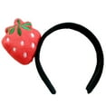 thumbnail image 1 of POINTERTECK Bandeau en Peluche Fraise Melon D\'eau pour Filles Mignon Accessoire pour Cheveux, 1 of 11
