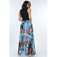 thumbnail image 3 of Pleated Print Maxi Skirt With Leather Waist Band, 3 of 7