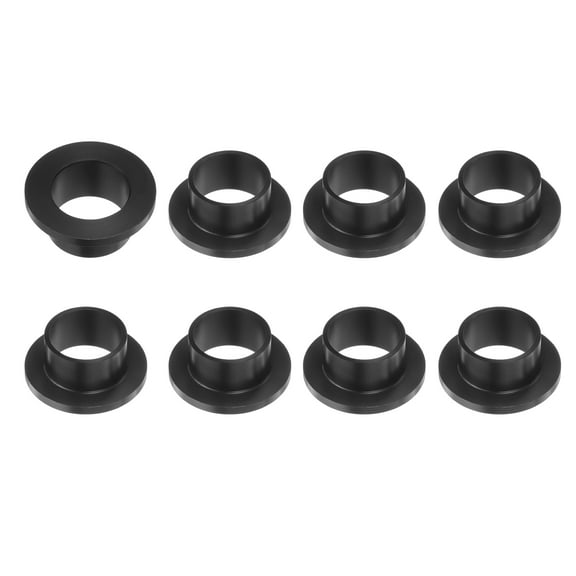 8 Packs Flanged Sleeve Bearings Plastic Bushings 14mm Bore x 16mm OD x 10mm Length Black POM Bushings
