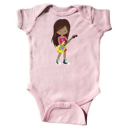 

Inktastic African American Girl Rock Girl Girl With Guitar Gift Baby Girl Bodysuit