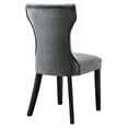 thumbnail image 5 of Modway Silhouette 20" Modern Fabric Dining Chairs in Black/Gray (Set of 2), 5 of 8