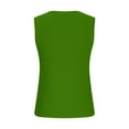 thumbnail image 5 of Summer Tank Tops for Women Fashion Summer V Neck Leisure Three-quarter Sleeve Solid Camisole for Women Army Green L, 5 of 5