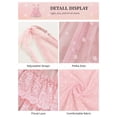 thumbnail image 5 of ValueVibe Lingerie for Women Sexy Polka Dots Lace Sheer Mesh Nighty 2 piece Babydoll Teddy Lingerie Sets, Pink XL, 5 of 5