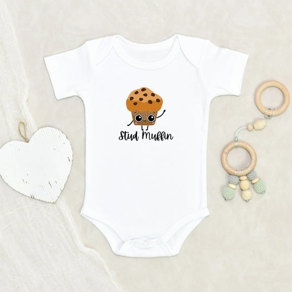 Newbabywishes - Funny Stud Muffins Foods Baby Clothes for Boys and Girls - Newborn Baby Clothes