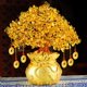 thumbnail image 2 of Bolsa de dinero de árbol de la suerte de cristal natural, regalo artesanal de árbol de la suerte, joyería, atracción de riqueza exquisita, 2 of 2