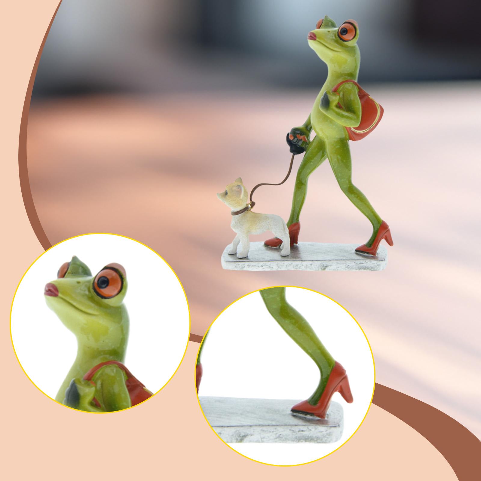 WLPZXP Frog Garden Statue Sculpture Artwork Gift Funny Figure Collection Craft Ornament