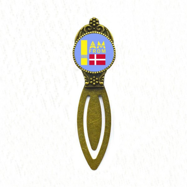 I Am From Denmark Art Deco Fashion Bookmark Retro Office Label Page Marker