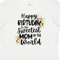 thumbnail image 4 of Inktastic Happy Birthday to the Sweetest Mom in the World Girls Baby T-Shirt, 4 of 5