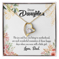 thumbnail image 1 of To My Daughter Wonderful Reminder to Dad Forever Necklace w Message Card, 1 of 7