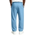thumbnail image 6 of Men's Baggy Sweatpants Wide Leg Athletic Sweat Pants Elastic Drawstring Waist Open Bottom Joggers with Pockets, 3XL, 6 of 7