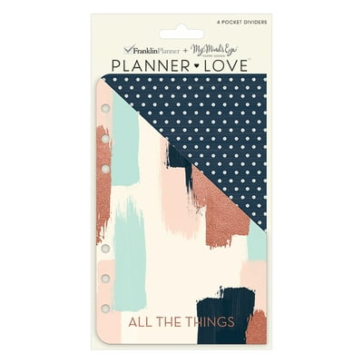 FranklinCovey Compact Planner Love Pocket Dividers - Brushed