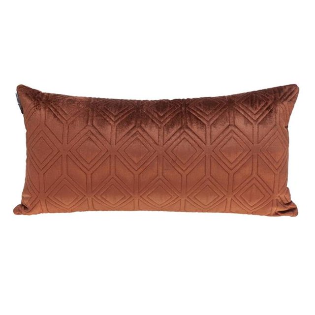 Parkland Collection PILL21349P Aleta Transitional Burnt Orange Rectangle Throw Pillow