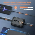 thumbnail image 3 of For Universal Fast Charge Power Bank Battery Portable Charger 10000mAh Built-In / Type-C Cable, 3 of 5