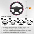 thumbnail image 3 of XMXT Cute Cartoon Dragon Fruit Steering Wheel Cover, Elastic Non-Slip Universal Fit Car Decor Accessories Protector for Auto SUV Trucks, 3 of 8