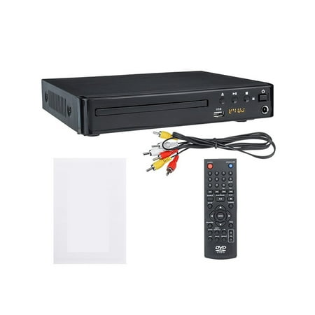 HD 1080P With AV Cable Media DVD Player For TV Music 5.1 Surround Sound Entertainment USB Compatible All Region Free Home Movie ,Easy to Install