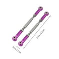 thumbnail image 4 of OULII 6 Pcs Tiges de Connexion RC pour Tringle de Direction RC Violet, 4 of 8