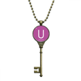thumbnail image 1 of Chestry Elements Period Table Actinide Uranium U Key Necklace Pendant Tray Embellished Chain, 1 of 3
