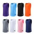 thumbnail image 4 of Camiseta de baloncesto de secado rápido para hombre, de color sólido, para crossfit, deportes masculinos, maratón, correr, camiseta sin mangas, gimnasio, trotar, chaleco de fitness, 4 of 5