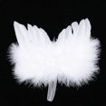 thumbnail image 1 of 10Pcs Mini Guardian Angel White Feather Wing Christmas Tree Hanging Ornament Decor, 1 of 6