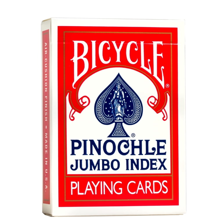 Bicycle, Pinochle Jumbo Index Playing Cards, Colors May Vary (Red