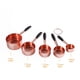thumbnail image 3 of Tazas Medidoras De Cocina Cucharas Medidoras De Acero Inoxidable Para Hornear Bebidas Mixtas Oro Rosa 5 Uds Advancent  HA024997-01, 3 of 7