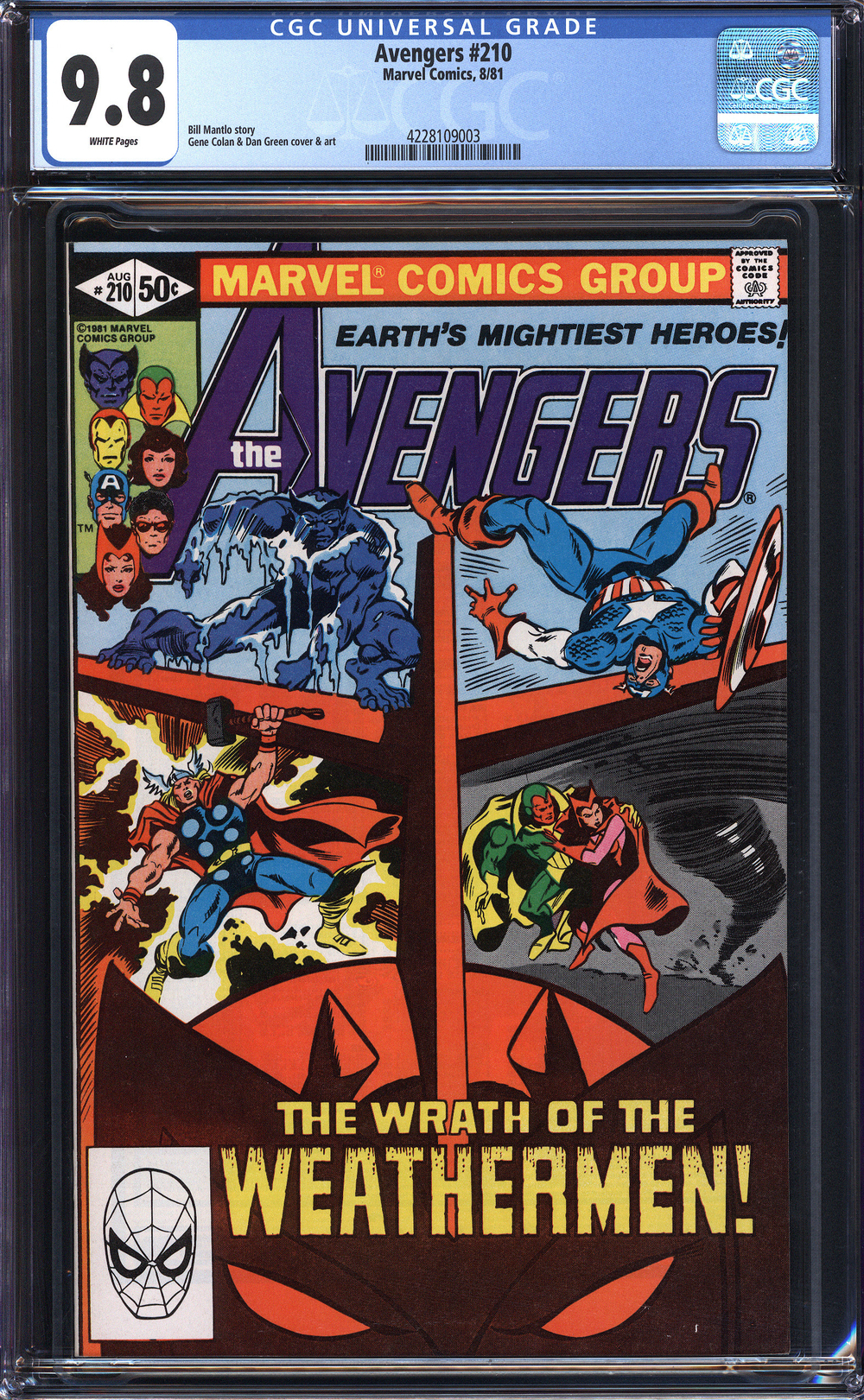 Cover of The Avengers #210
