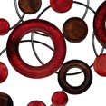 thumbnail image 3 of Stratton Home Decor SPC 940 Rouge Cercles Métalliques Mur Decor&44; 22 x 32 x 1,4 Po., 3 of 4