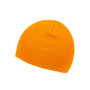 Top Headwear Cuffless Beanie For Men Women, Unisex Short Beanies Skull Cap, Gold