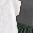 thumbnail image 6 of Splozh Kids Tween Boy Clothes Casual Baby Boy Summer Outfits Shirt Soft Pocket Short Sleeve Tops Shorts Sets Baby Clothes Dark Green,2-3 Years, 6 of 6