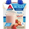 Atkins Protein Shake, Strawberry, Keto Friendly, Gluten Free, 4 Ct (Ready to Drink)