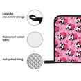 thumbnail image 4 of Honeii Panda Heart Valentine Pattern Oven Mitts and Pot Holders, Silicone Oven Gloves,500 F Heat Resistant Oven Mitts Sets, 4PCS, 4 of 6