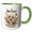 Green/White, variant on 3drose, Thanksgiving Cockapoo Dog Thats a Cocker Spaniel Poodle Mix, 15oz Two-tone Black Mug