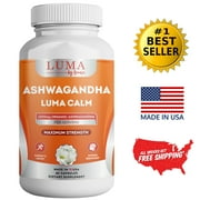 Luma Organic Ashwagandha & Black Pepper, Anxiety and Stress Relief Pills - 60 Ct