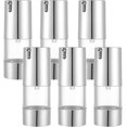 thumbnail image 6 of 8Pcs 30ml Airless Pump Bottles Pump Travel Vacuum Bottles Clear Refillable Travel Bottle with 2Pcs Pipettes 1Pc Plastic Funnel Hopper for Lotion Foundation Cosmetics, 6 of 9