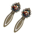 thumbnail image 2 of Bear Vintage Copper-Colored Lace Bookmarks: Stainless Steel Reading Accessories for Book Lovers - Set of 2, 2 of 5