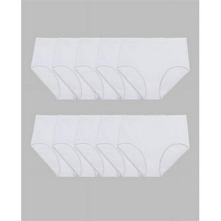Ladies Cotton Panty Briefs  White - Size 6 - Pack of 10