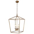 thumbnail image 4 of DecoMust Openwork Lantern Pendant Stairway Entry Kitchen Hall Foyer Fixture Chandelier (Gold), 4 of 4