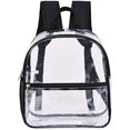 thumbnail image 1 of Petit Sac à Dos Transparent Rangement Extérieur Sac à Dos PVC Imperméable Accessoire de Stade, 1 of 8
