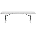 Lifetime 8 Foot FoldinHalf Rectangle Table, Indoor/Outdoor Commercial