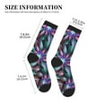 thumbnail image 3 of KLL Colored Abstract Print Cool Socks Men's Women's Crew Socks Funny Crazy Novelty Stockings, 3 of 7