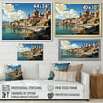 thumbnail image 4 of Designart "Coastal Dream Capri, Italy Landscape IV" Landscapes Framed Wall Art Decor - Global Blue Landscape Italy Entryway Framed Wall Art, 4 of 6