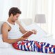 thumbnail image 5 of Fotbe Sea Stars Pantalones de Pijama para Hombre, Pantalones de Dormir, Pantalones de Casa con Cintura Ajustable y Bolsillos-3X-Large, 5 of 6